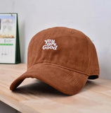 Daiiibabyyy  Korean  ins green soft top baseball cap for women, autumn and winter Japanese fashion versatile letter embroidered duckbill cap