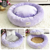 DAIIIBABYYY  -  Cat Dog Bed House Basket with Bowknot Pillow Sleeping Bag Pet Bed Puppy Cushion Mat Cat Supplies Camas Para Perro Hundebett