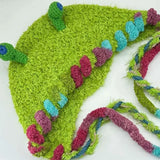 Daiiibabyyy  Y2k Wasteland Hippie Snail Hand-crocheted Autumn Winter Knitted Hat Cute Plush Ear Protectors Bomber Hats Women Skullies Beanies