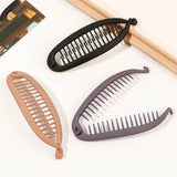 DAIIIBABYYY  -  Matte Fish Shaped Banana Hairpin Ponytail Hair Clip Headband For Women Hair Accessories HairgripsTwist Clamp Barrettes Headwear