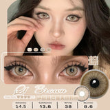 Daiiibabyyy  Graded 1pair Color Contact Lenses Mixblood Softlens 12months