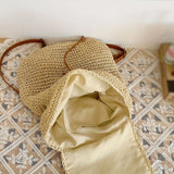 Daiiibabyyy  Backpack, Korean Version Woven Bag, Versatile Backpack, Single Shoulder Dual-Use Bag, Beach Bag, Large Capacity Woven Backpack