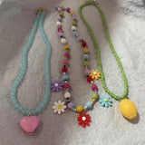 Boho Simple Beads Imitation Pearl Choker Necklace Women Men Vintage Stainless Steel Handmade Chain Aesthetic Y2K Jewelry Gift