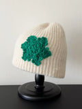 Daiiibabyyy  Crochet Snowflake Knitted Beanies Cap For Men&Women Winter Warm Unisex Hooded Hat Balaclava Cap Outdoor Ski Beanie Coldproof Hat