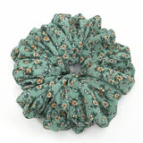 DAIIIBABYYY  -  Large Hair Band Elastic Chiffon Scrunchies Floral Print Malaysian Bunch Hair Tie Oversized Volumizing Malaysian Rubber Band