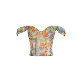 Daiiibabyyy Fish-bone Sweet Spice Girl Printed V-neck Camisole with Sexy Blouse Women Wear Summer Elvira Mistress Aesthetic Clothes Kawaii