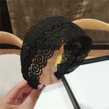 DAIIIBABYYY  -  Fashion Women Lace Hairbands Wide Hair Hoop No-slip Lady Flower Hollow Headbands with Teeth Elegant Female Hair Accessories