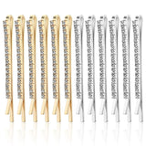 Daiiibabyyy  Shiny Rhinestone Hairpins for Women Fashion Simple Gold Silver Color Hair Clip Girl Hair Accessories Hairgrips Jewelry Gift