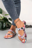 DAIIIBABYYY  -  Women's Sandals Graffiti style Sandals Casual comfortable Lightweight Slide Shoes Flip flops Big size 43