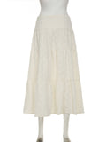 DAIIIBABYYY  -  Holiday Casual Split A-Line Skirt Bohemian Style Mid-Waisted Maxi Skirts Women 2025 Summer Fashion Streetwear Ladies