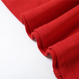 Daiiibabyyy  Fashion Women's Red Mini Dresses Strapless Backless Off-shoulder Body-shaping High Waist Sexy Charming Package Hip Vestidos