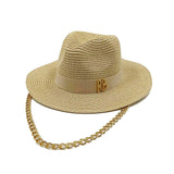 Daiiibabyyy  Summer straw hat 100% paper green ladies summer beach sun protection flat top straw hat шляпа женская летняя