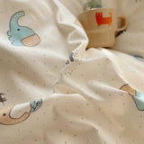 DAIIIBABYYY  -  Instagram Cartoon Cute Pure Cotton Four Piece Set, All Cotton Bed, Nantong Home Textile Quilt Cover, Student Three Piece Set,