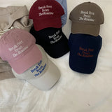 Daiiibabyyy  Soft Top Baseball Cap Vintage Cotton Embroidery Low Profile Unisex Adjustable Daily Outdoor Sun Hat  Oval Round Face