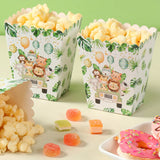 Daiiibabyyy Jungle Animals Tableware Safari Party Decorations for Home 1st Birthday DIY Craft Kids Gift Wild One 1st Birthday Party Supplies
