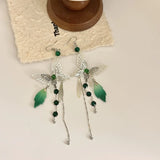 Daiiibabyyy  Super fairy and smart butterfly ear hook new style very fairy temperament earrings