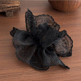 Daiiibabyyy  2Pcs Lace Fan-shaped Bow Headband Fashionable Tie Hair Accessory Retro Elegant Daily Versatile Hair Accessory Girl Headband