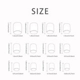 DAIIIBABYYY  -  24 PCs Short French Minimalist Smudged Nails with 1 Jelly Gel and 1 Nail File
