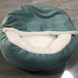 DAIIIBABYYY  -  Orthopedic Dog Bed Machine Washable with Hooded Blanket Winter Warm Waterproof Dirt Resistant Cat Puppy House Cuddler dog beds