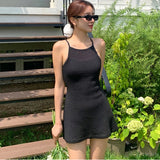 Daiiibabyyy  Sweet Bal Knitted  Swimsuit Women's Vaion Swimwear Belly Covering Slimming Effect Casual Sle No Brand