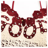 DAIIIBABYYY  -  Sexy Women Camis Hot Girls Lace Hollow Out Knitted Vest Summer Slim Fit Off Shoulder Patchwork Camisole Trendy Female Clothing