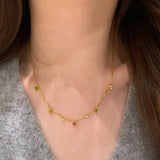 Daiiibabyyy  Fashion Exquisite Rainbow Colorful Zircon Necklaces Bracelets Gold Color Multi-layer Rings Jewelry Sets For Women