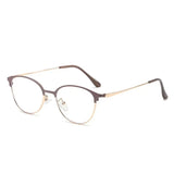 Daiiibabyyy  Fashionable Cat Eye Reading Glasses for Men and Women, High-definition Anti Blue Light Presbyopia Glasses, 0 To+400