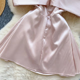 DAIIIBABYYY  -  Elegant Sleeveless Vintage Butterfly Bow Sexy Off Shoulder Satin Slim A-line Straps Dresses Birthday Party High Street Clothing