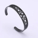 DAIIIBABYYY  -  Viking Stainless Steel Bracelets Valknut Nordic Triskelion Vintage Gothic Irish Knot Amulet Cuff Bangle for Men Women