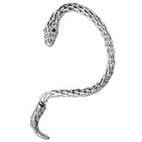 Daiiibabyyy Fashion Punk Style Twining Snake Shape Clip Earrings Stud Cuff Earrings for Women Style Ear Hanging Earrings Party Jewelry