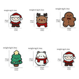 DAIIIBABYYY  -  Christmas Brooch Gingerbread Man Snow Man Santa Claus Enamel Pins Badge Jewelry Accessories Dripping Oil Lapel Pin Women