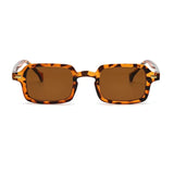 DAIIIBABYYY  -  Fashion Square Sunglasses Women New Retro Rivets Decoration Glasses  Men Leopard Blue Sun Glasses Gradient Shades UV400