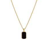 Daiiibabyyy Fashion Minimalist Black Rectangular Pendant Necklace Brand Design Clavicle Chain Choker Neckalce Jewelry Gift