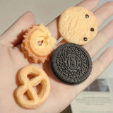 DAIIIBABYYY  -  7PCS Cute Emulational Cookie Shape Women Hair Clips Quaint Hair Accessories For Girl Gifts