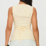 Daiiibabyyy  Women Elegant Vintage Tank Top Button Down Sleeveless Shirt Vest Square Neck Slim Fit Crop Tops Going Out Workwear
