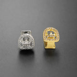 Daiiibabyyy  Full Diamond Single Tooth Collet Crown Personalized Christmas Hot-Selling High-Quality Dental Accessories