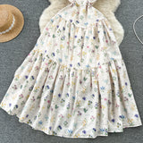 DAIIIBABYYY  -  Vintage Elegant loose Square Collar sweet slip Dress A-line Casual Women Fashion Summer Spring Dresses