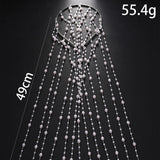 Daiiibabyyy  Fashion Imitation Pearl Mesh Headpiece Wedding Wig Accessories Elegant Round Rhinestone Tassel Head Chain Band Prom for Women