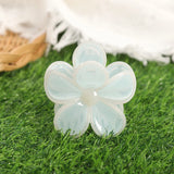 Daiiibabyyy  Flower Bohemia Hair Claw Women Simple Ponytail Korean Hairpin Hair Crabs Headwear Fashion Summer Beach Hawaii Hair Accessories