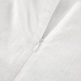 Daiiibabyyy  Elegant Backless Dress White Fashion Hollow Bow Lace-up High Waist V-Neck Dress Luxury Fashion Women Party Evening Dress
