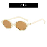 Daiiibabyyy  Oval Small Frame Retro Female Korean Plain Glasses Anti-blue Light Eyeglasses Eye Protection Ladies Optical Spectacle Eyeglass