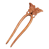 Daiiibabyyy  Elegant Wood Wooden Hair Stick Vintage Style Handmade Craft Hanfu Hairpin Cat Flower Rabbit Deer Chinese Style Hairpin Women