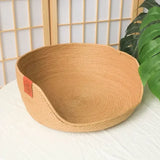 DAIIIBABYYY  -  Cat Basket Warm Round Sleeping Bed Sweet Cat Bed Cozy Kitten Lounger Cushion Detachable 2 in1 Cats Beds Washable Pet Cave