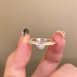 Daiiibabyyy  New Frosted Zircon Ring Neutral Star Adjustable Open Ring Unique Sweet Cool Style Wedding Party Jewelry Accessories Gifts