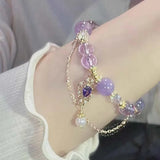 DAIIIBABYYY  -  New Luxury Elegant Crystal Beads Bracelet for Women Butterfly Dreamcatcher Tassel Charm Bracelet Girl Party Fashion Jewelry Gift
