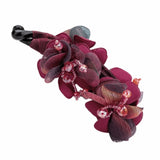 Daiiibabyyy  New Anti-Slip Banana Clip Retro Style Elegant Rose Twist Clip Handmade Ponytail Clip For Women