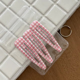 Daiiibabyyy  Fashionable polka dot hairpin pair clip cute girl plaid dripping oil big water drop BB clip