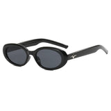 Daiiibabyyy  Vintage Oval Sunglasses Women New Trendy Punk Style Eyeglasses Fashion Luxury Brand Designer Eyewear UV400 Glasses