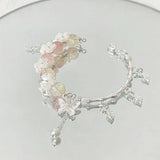 Daiiibabyyy  New Sakura Butterfly Glass Bracelet Women New Chinese Style Versatile Super Fairy Bracelet Niche Design