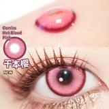 Daiiibabyyy  1 Pair Cosmetic Color Lens Korea Cosplay Big Eyes Contact Lens Diameter Large Pink Lens